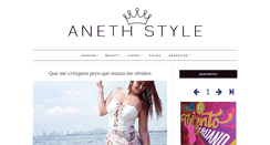 Desktop Screenshot of anethstyle.com